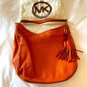 Michael Kors leather hobo bag.